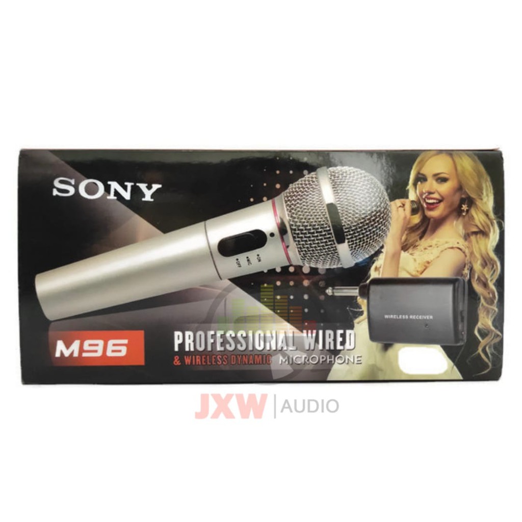 MIC SONY M96 / MIC SINGLE WIRELESS SONY M 96 MURAH / MICROPHONE SINGLE WIRELESS SONY M-96 MURAH BAHAN BESI