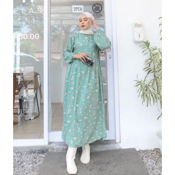 midi dress / tunik / baju muslim / baju wanita / dress muslim