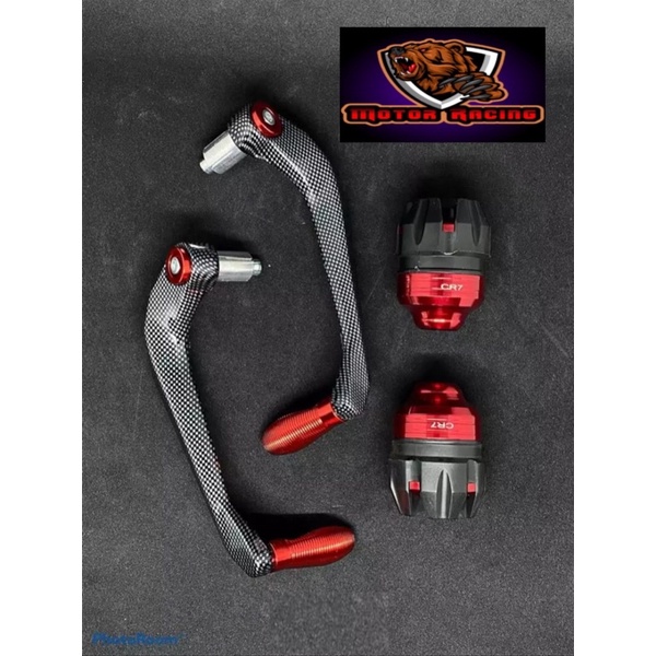 [Paket 2in1] Proguard Carbon Sabit + Jalu as roda Universal Bisa untuk semua motor