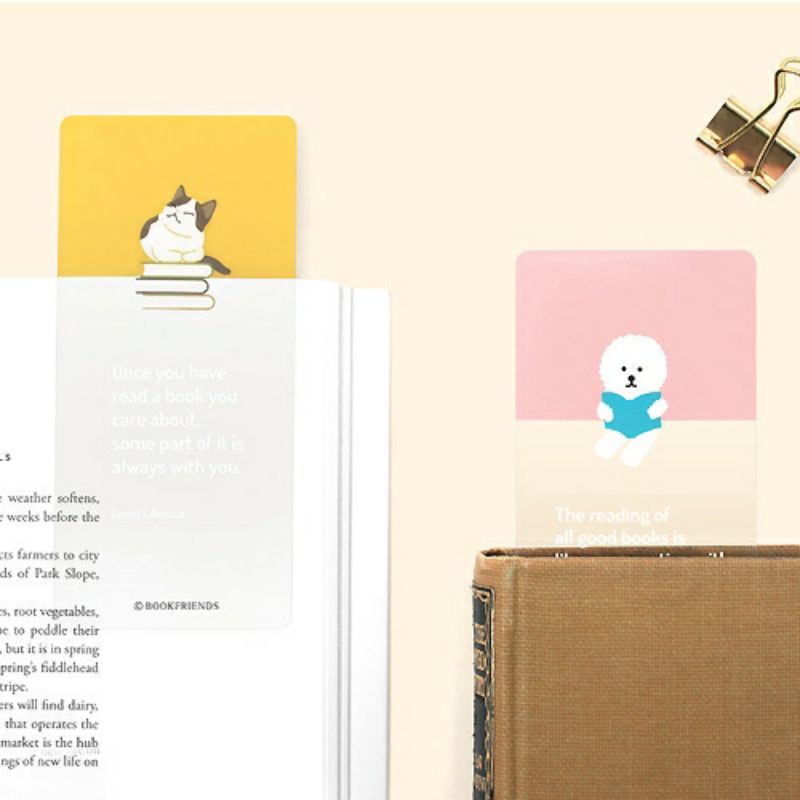 

kawaii pembatas buku lucu bookmark diy scrapbook pvc transparant diary book sticker tempelan