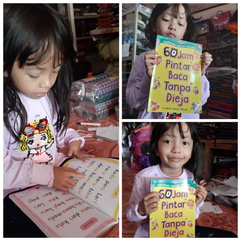 BUKU PELAJARAN MEMBACA 60 JAM PINTAR BACA TANPA DIEJA