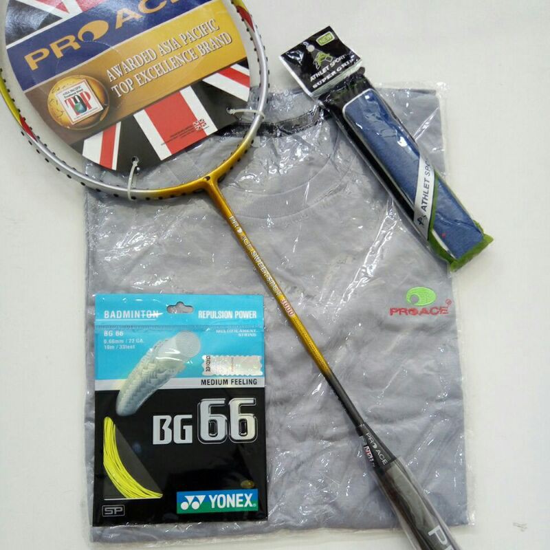 PRO ACE SWEETSPOT 3000 Raket Badminton Original