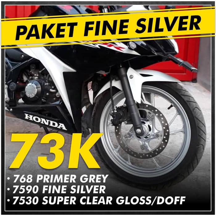 Paket Cat  Velg  Fine Silver Sapporo Shopee Indonesia