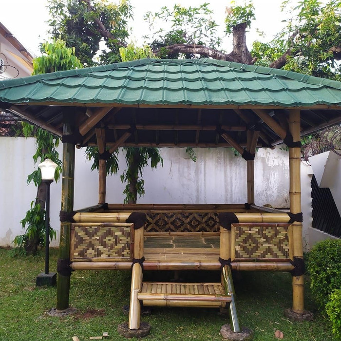 Saung Gazebo Bambu - Layanan Pembuatan Saung Gazebo Langsung