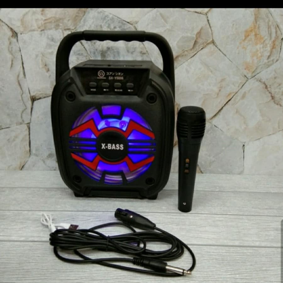 Speaker Bluetooth Karaoke Sx-Y5006 Free Mic