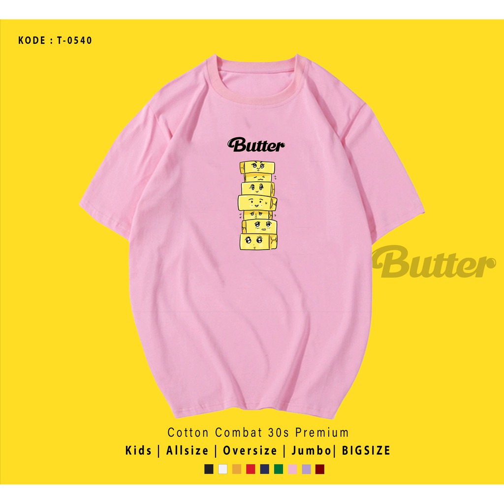 T0540  T-SHIRT / KAOS UNISEX / TUMBLR TEE / REAL PICTURE KPOP BTS BUTTER SUSUN SEVEN / IMPORT / ARMY