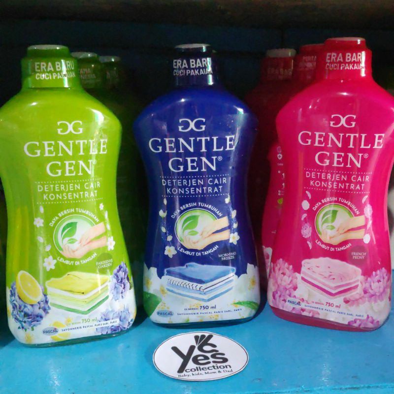 Gentle Gen Deterjen Cair Konsentrat 700ml BOTOL Lembut di tangan daya bersih Detergen tumbuhan jentle gentel jen Sabun Cuci Baju Pakaian