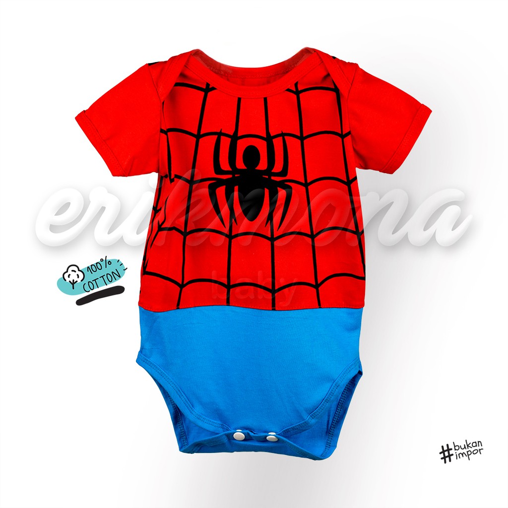 jumper bayi baju bayi baju anak lucu karakter spiderman