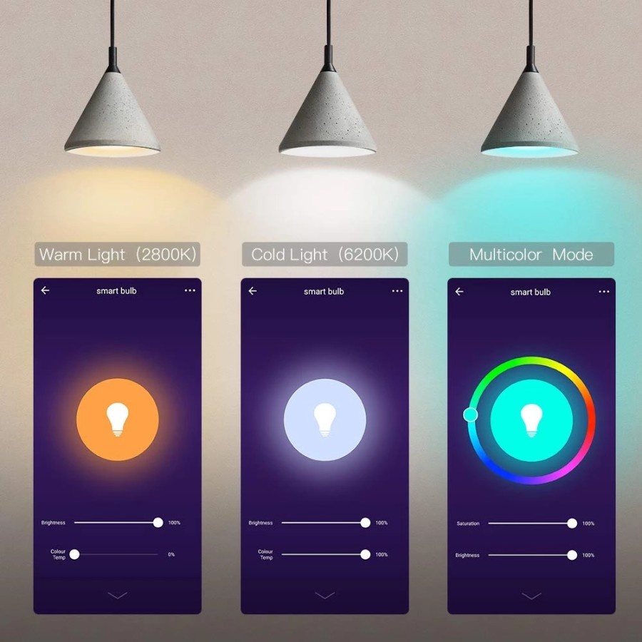 Smart LED Light Bulb RGB 10W E27 Smart Bluetooth Led Bulb Wireless Home - bluetooth 10w