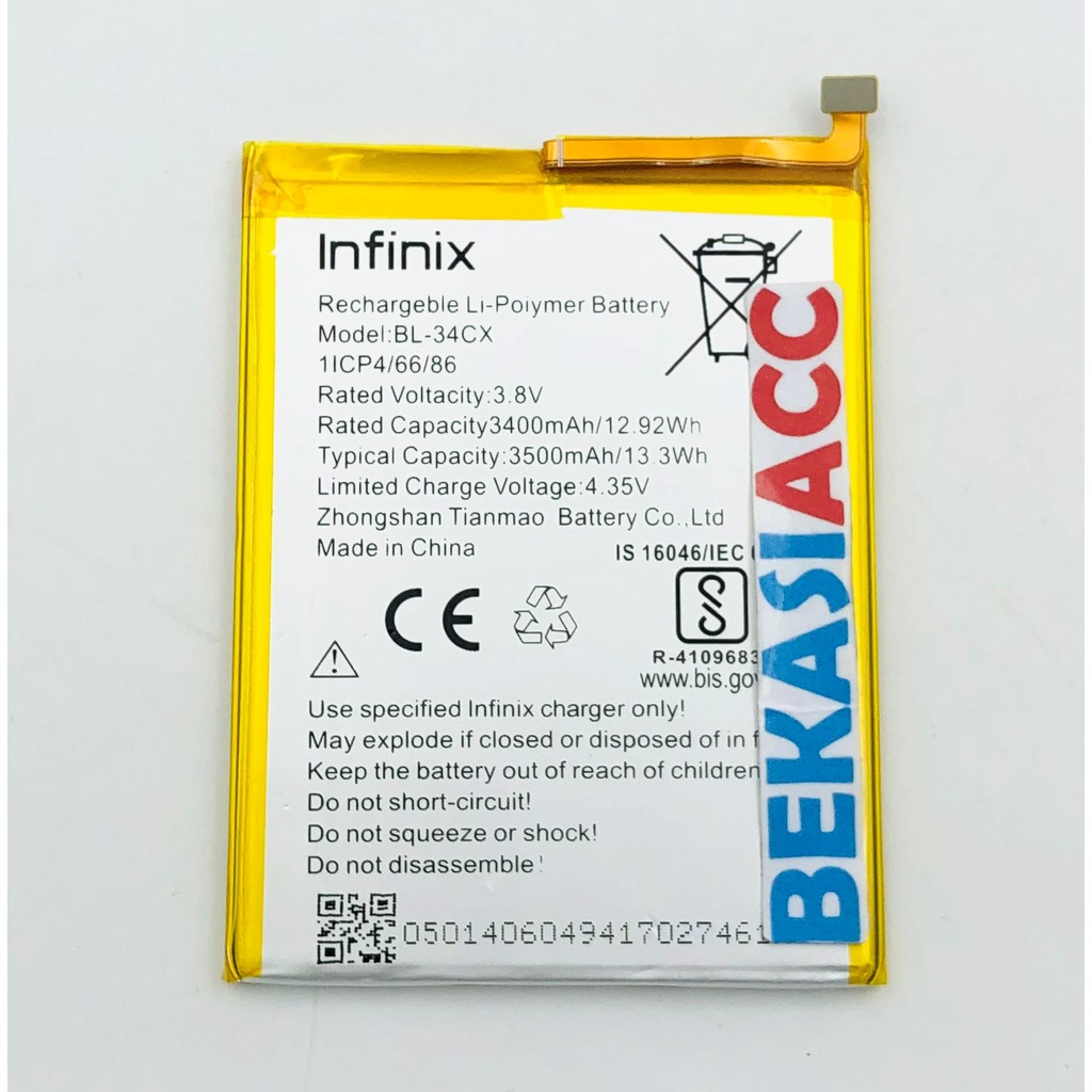 BATERAI INFINIX SMART 3 PLUS / BATERAI INFINIX X627 / BATRE BL-34CX ORI