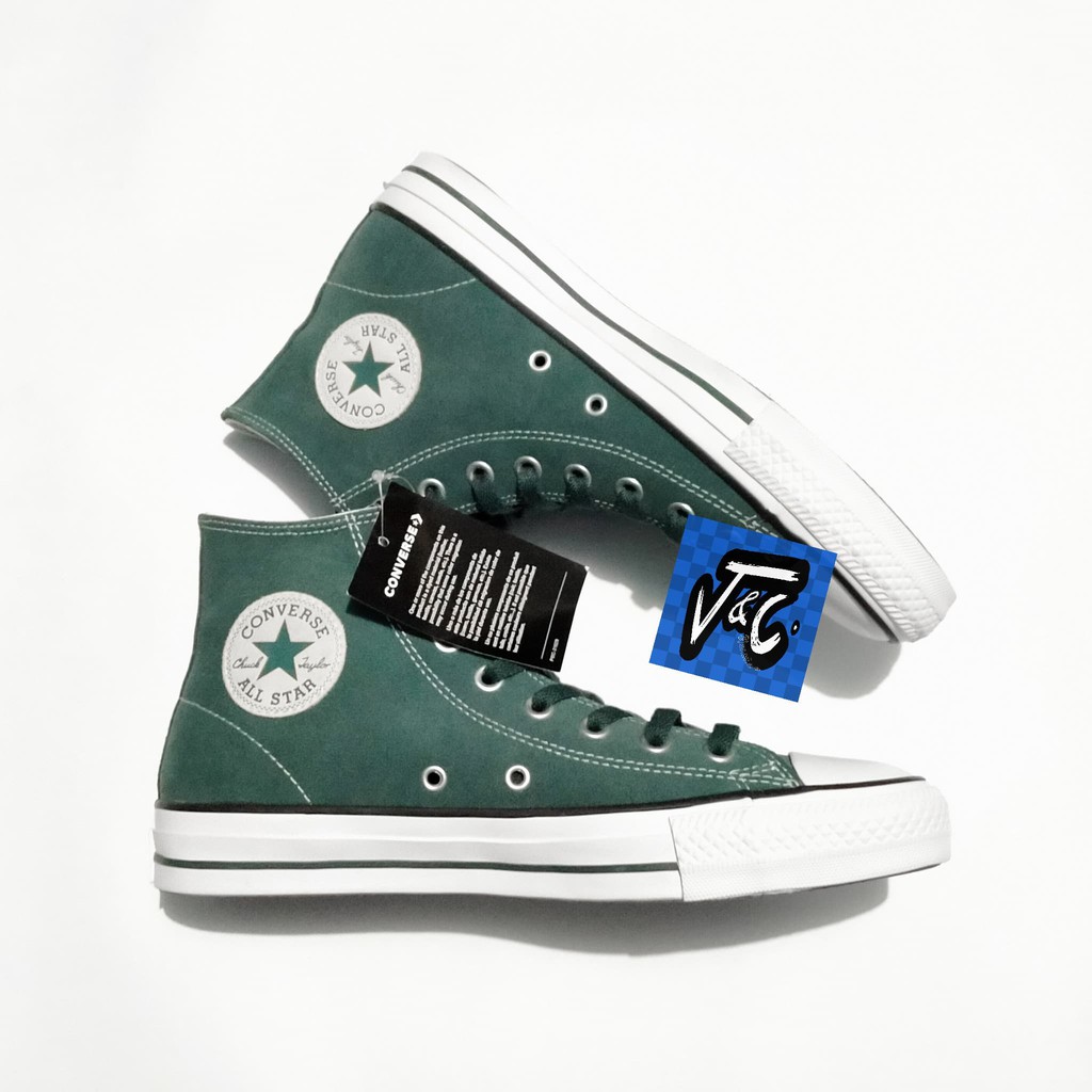 Sepatu Converse CONS Chuck Taylor All Star Pro Suede Hi Faded Spruce