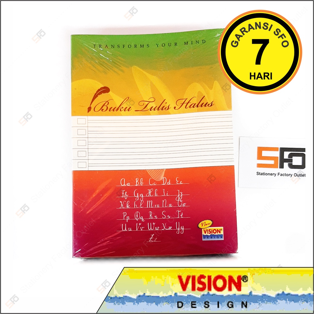 

Buku Tulis Halus isi 38 Satuan - Vision - SFO Semarang Official