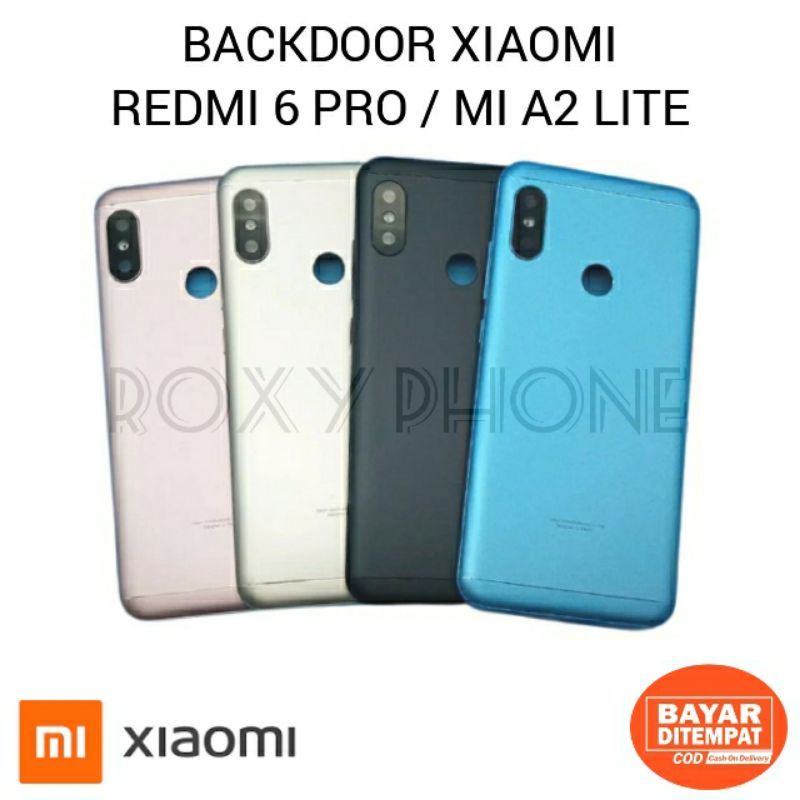 BACKDOOR BACK COVER CASING KESING TUTUP BELAKANG XIAOMI REDMI 6 PRO MI A2 LITE ORIGINAL