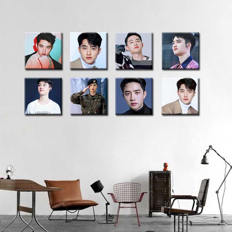 [DECOR] D.O-EXO poster tempelan Pajangan hiasan dinding kayu