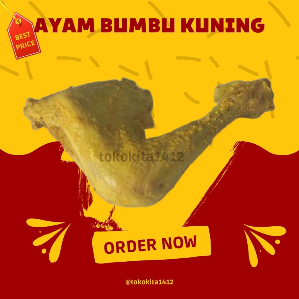 Ayam Ungep Bumbu Kuning siap Goreng Bakar per potong