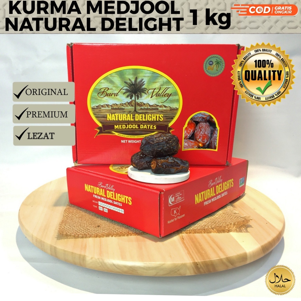 

Medjool natural delight USA 500gr / kurma medjool california usa / Elshanum