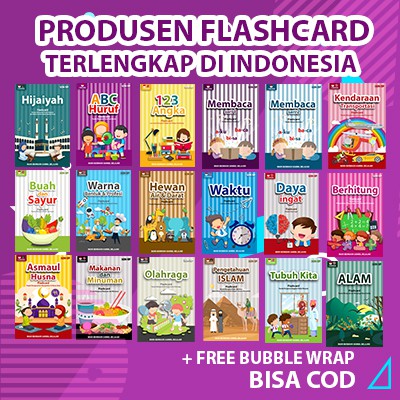 [1KG=10PCS] Konsep Flashcard / Flash Card / Mainan Edukasi Kartu Pintar Anak Balita Lengkap