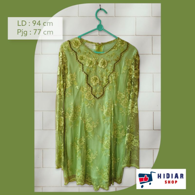 Preloved Kebaya Bekas Warna Hijau Muda (Bekas)