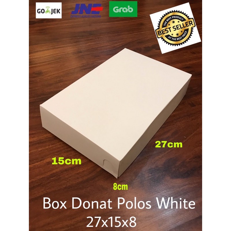

Box Gift Hadiah Polos 27x15x8 Kotak Donat Donut Kotak Serbaguna Ivory