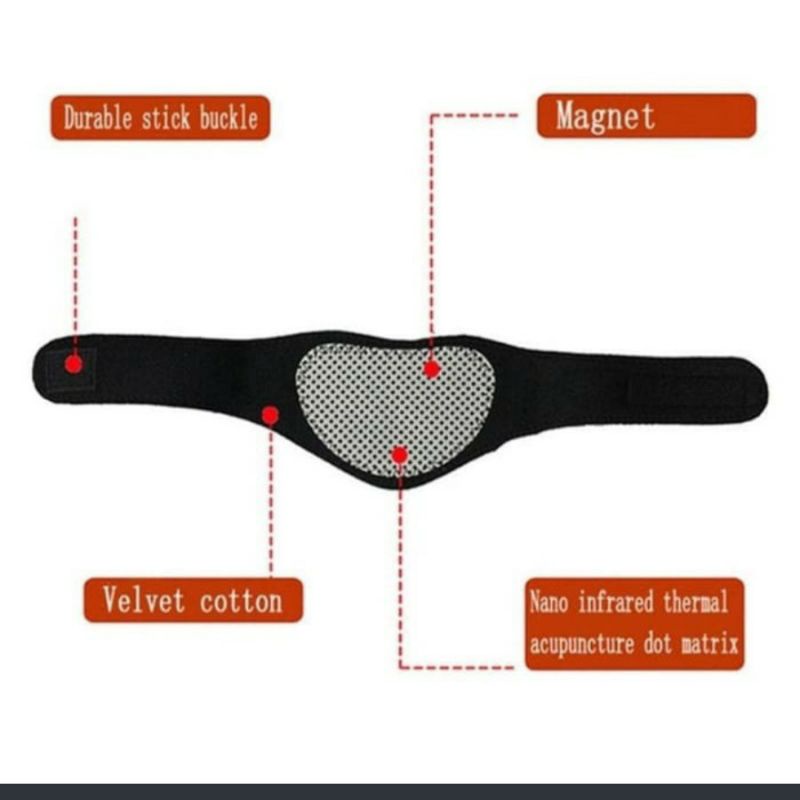 Alat Terapi Leher Pegal Sakit Kolesterol Magnetic Tourmaline Therapy Neck Massager