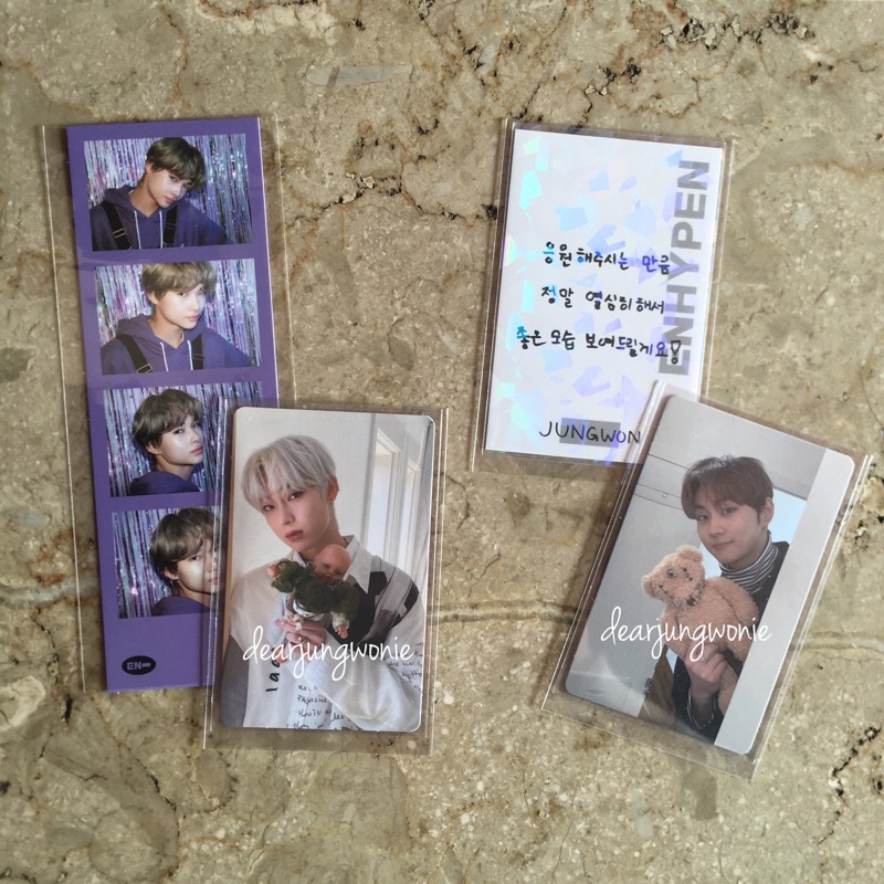 Official PC Enhypen Jungwon Sunoo Boneka / Hype, Memopad Message Card, 4Cut Ggu Ggu Ni-ki