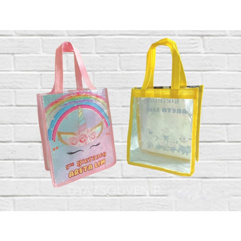 Tas mika unicorn Tas Minion Tas Souvenir Tas kado tas ulang tahun tas ultah minion-2