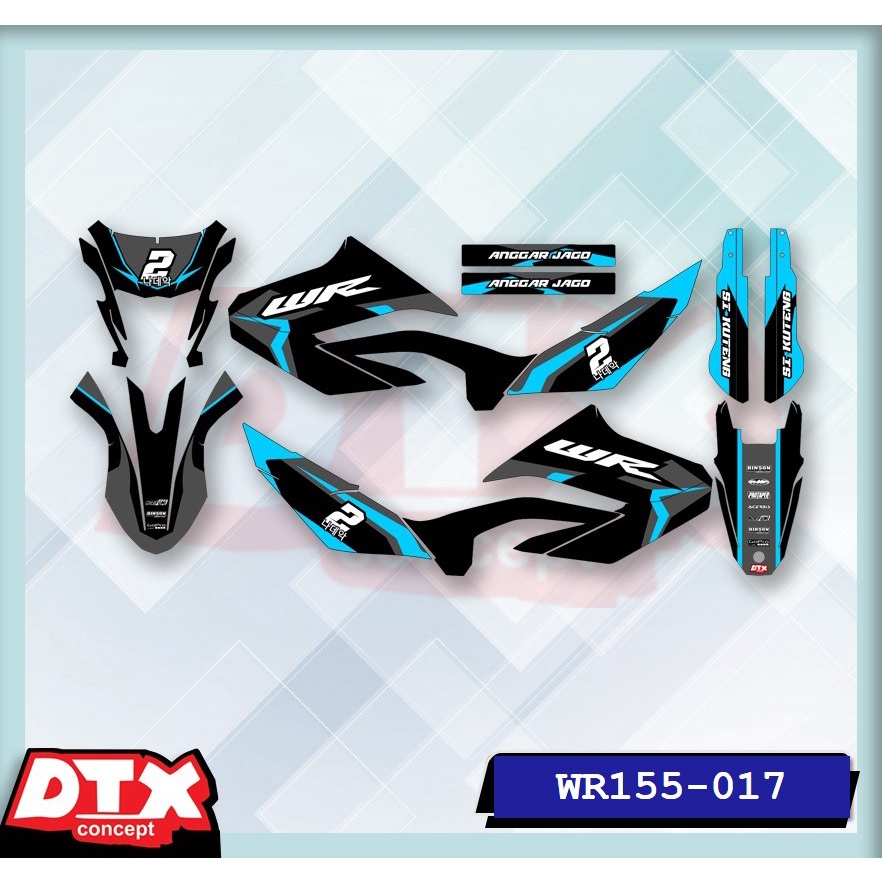 decal wr155 full body decal wr155 decal wr155 supermoto stiker motor wr155 stiker motor keren stiker motor trail motor cross stiker variasi motor decal Supermoto YAMAHA WR155-017