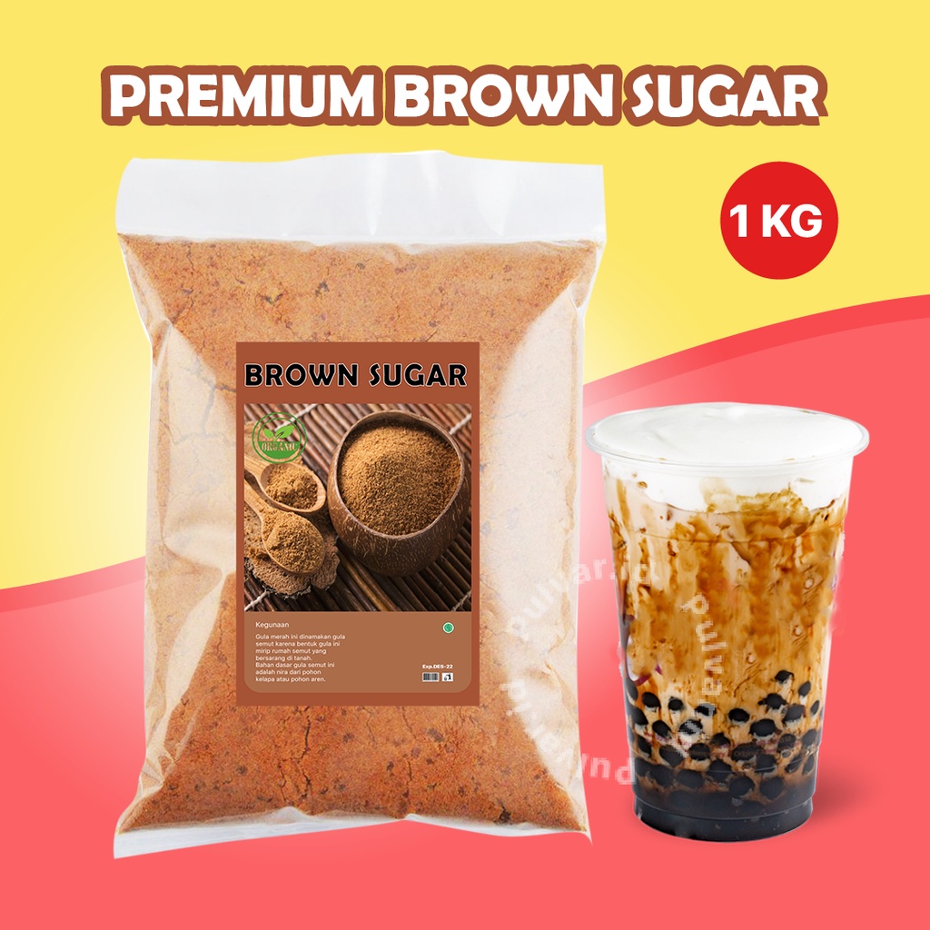 GULA AREN BUBUK / GULA AREN ASLI / BROWN SUGAR BUBUK 1KG / BOBA BROWN SUGAR / GULA AREN AREN ORGANIK 1KG