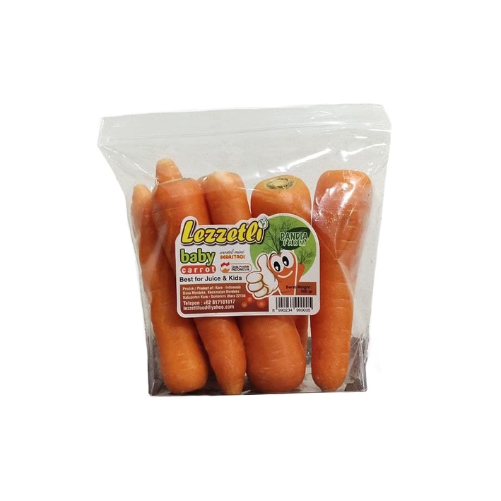 

LEZZETLI BABY CARROT | 500gr x 18 Pack | WORTEL BABY