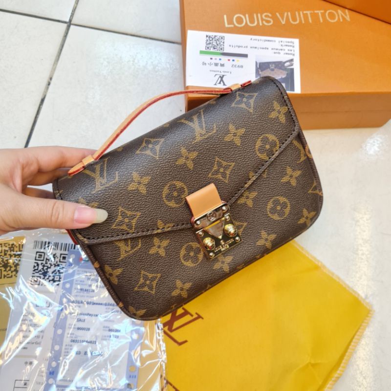 Tas lv metis mini premium / tas lv metis premium free box uk 19x13x7 / tas selempang lv metis