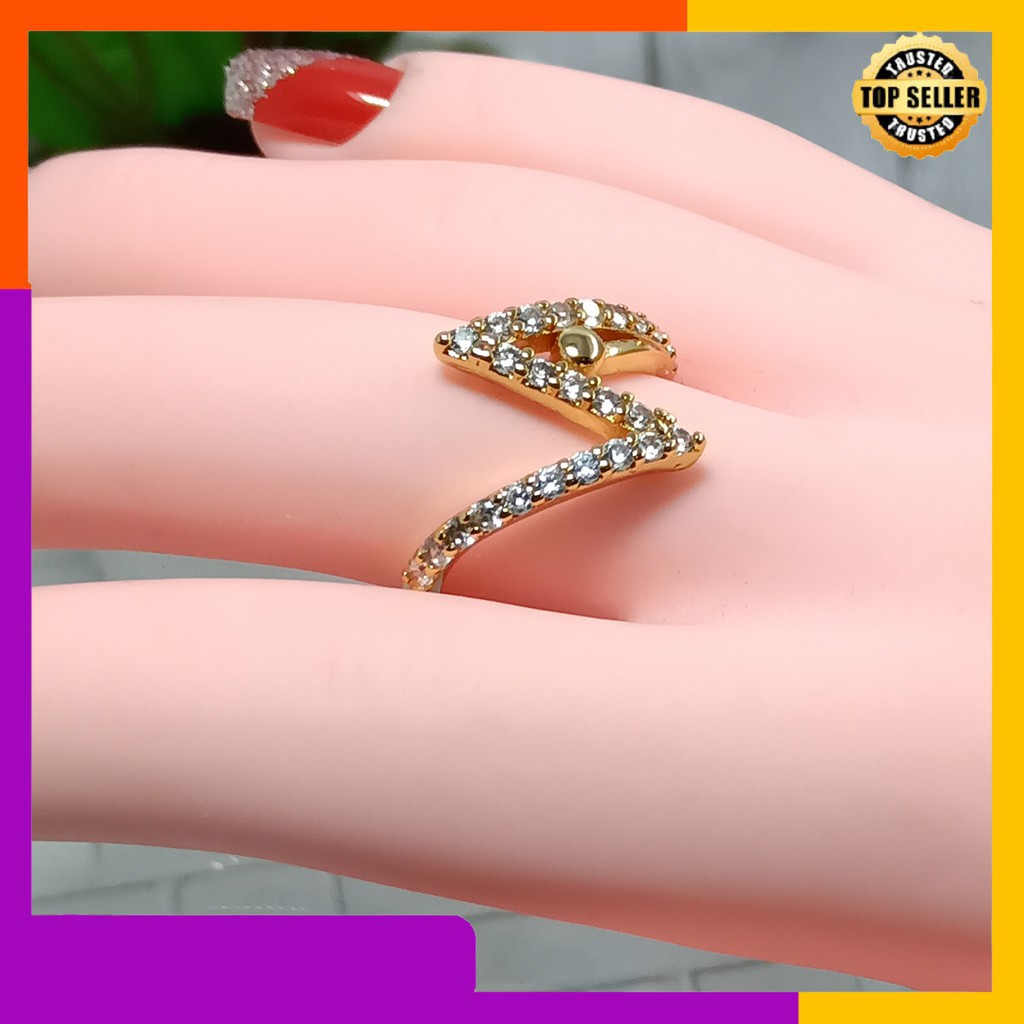 CINCIN model petir permata zirkon