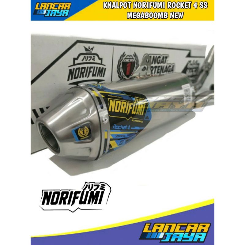 KNALPOT NORIFUMI CRF KLX WR155 ROCKET 4 SS MEGABOMB STANDART ORIGINAL