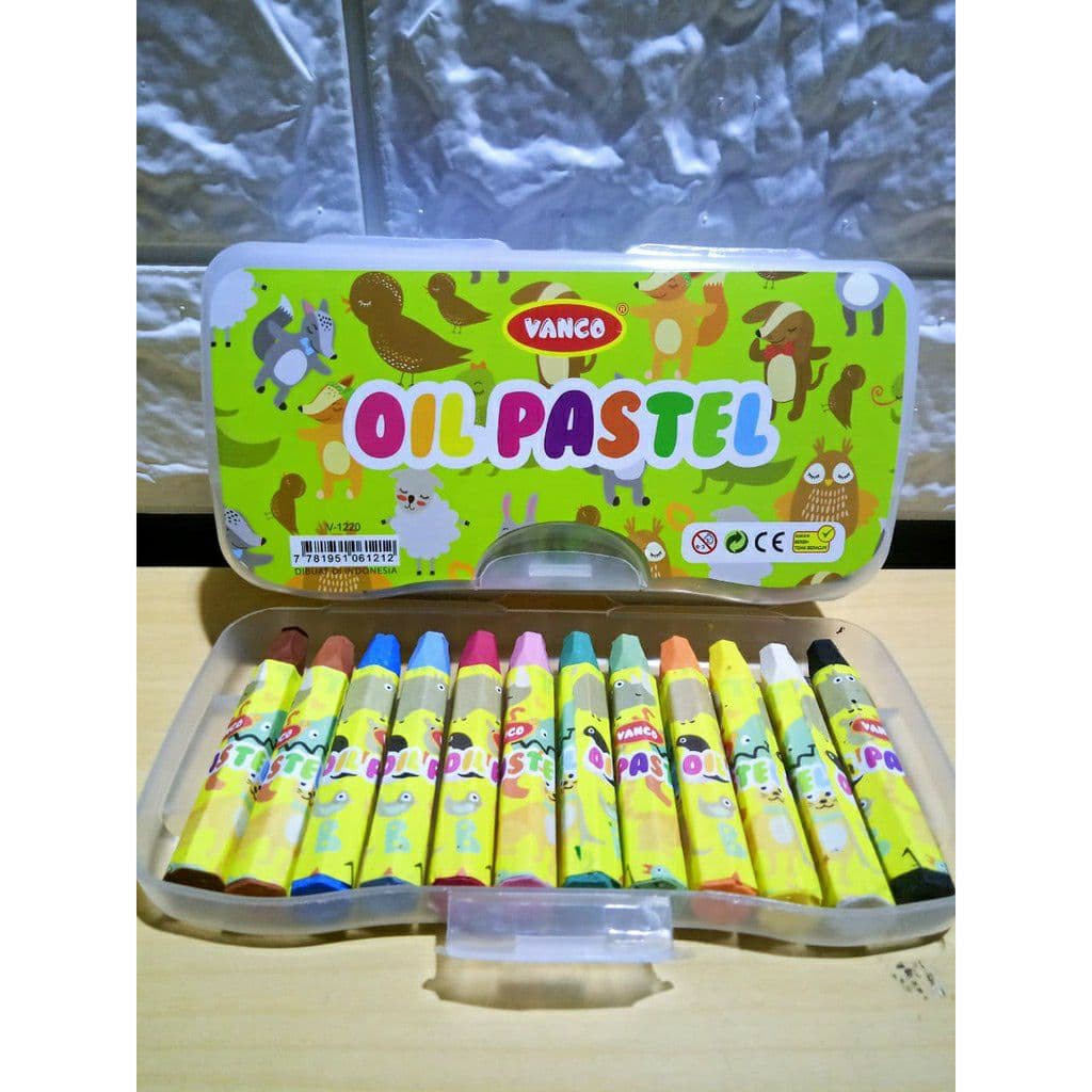 CRAYON OIL PASTEL VANCO ISI 12 KARAKTER KARTUN V1220. TERMURAH