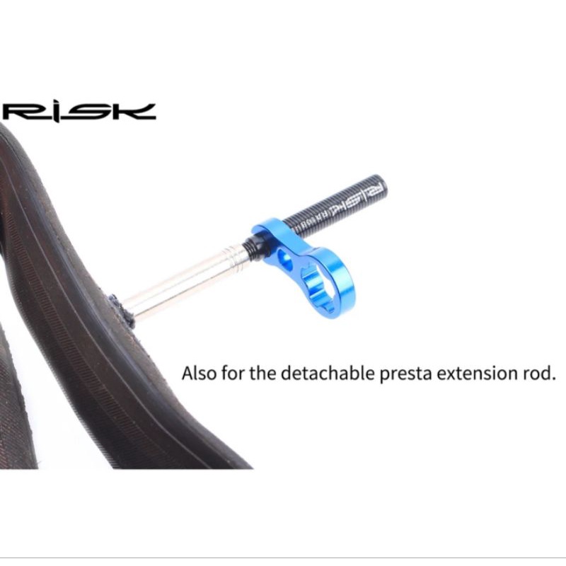 Risk Baut Mur Pentil Presta + Kunci Tool Valva Nut Presta Mur Pentil Kecil Sepeda Roadbike MTB Seli