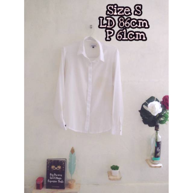 Kemeja Putih / Kemeja Transparan / Kemeja Preloved / Preloved Branded / Sixteen Denim Scale