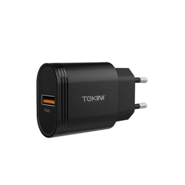 TRAVEL CHARGER TEKINI Q1 QC 3.0 ORI 100% FAST CHARGER GARANSI RESMI 1TAHUN