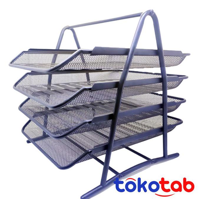 

Ready Oke] Rak Kertas Paper Letter Tray Jaring 4 Susun
