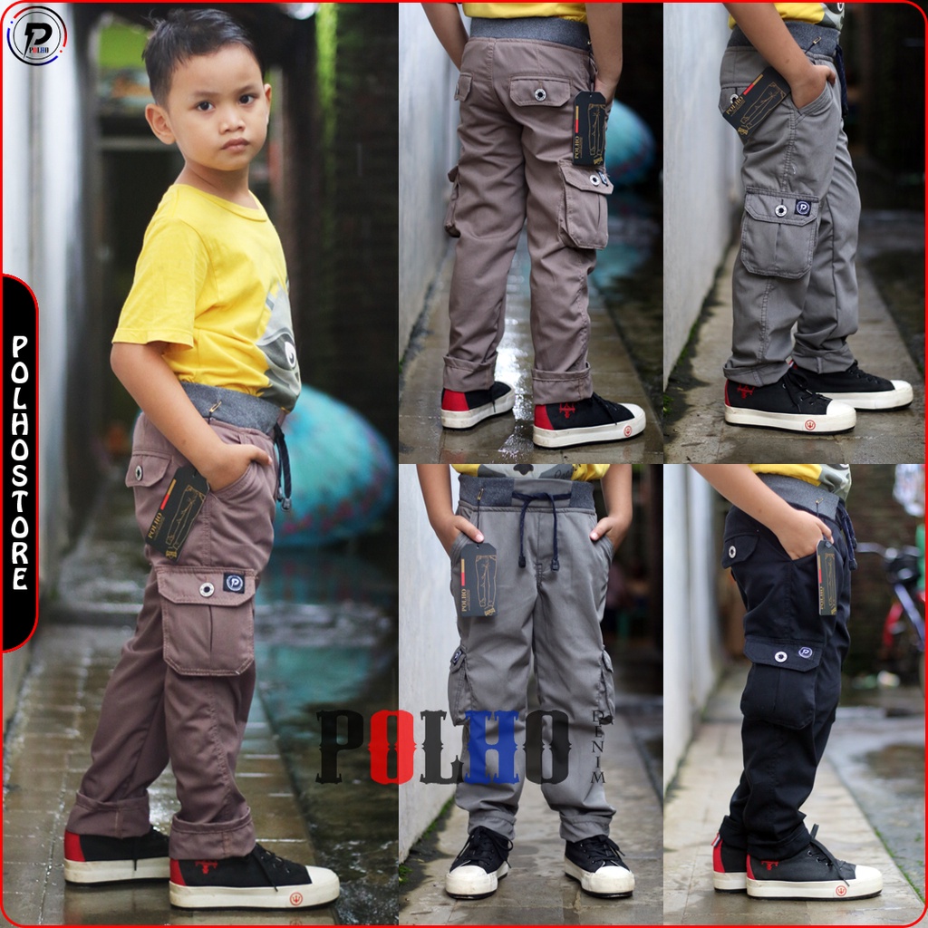 Celana Cargo Anak / Celana Chino Anak / Celana Anak Usia 1-12 Tahun