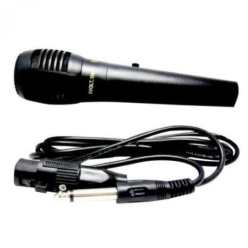 Mic Dynamic wire Microphone Kabel Karaoke Mikrofon switch on off Berkualitas