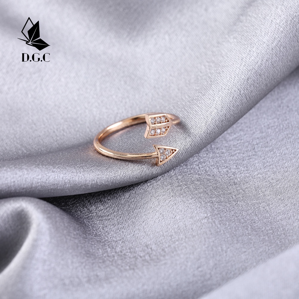 ✨Moya0158♥Perhiasan Wanita Model Cincin Emas Terbaru Bisa Disesuaikan Fashion Aksesoris Titanium Murah D676