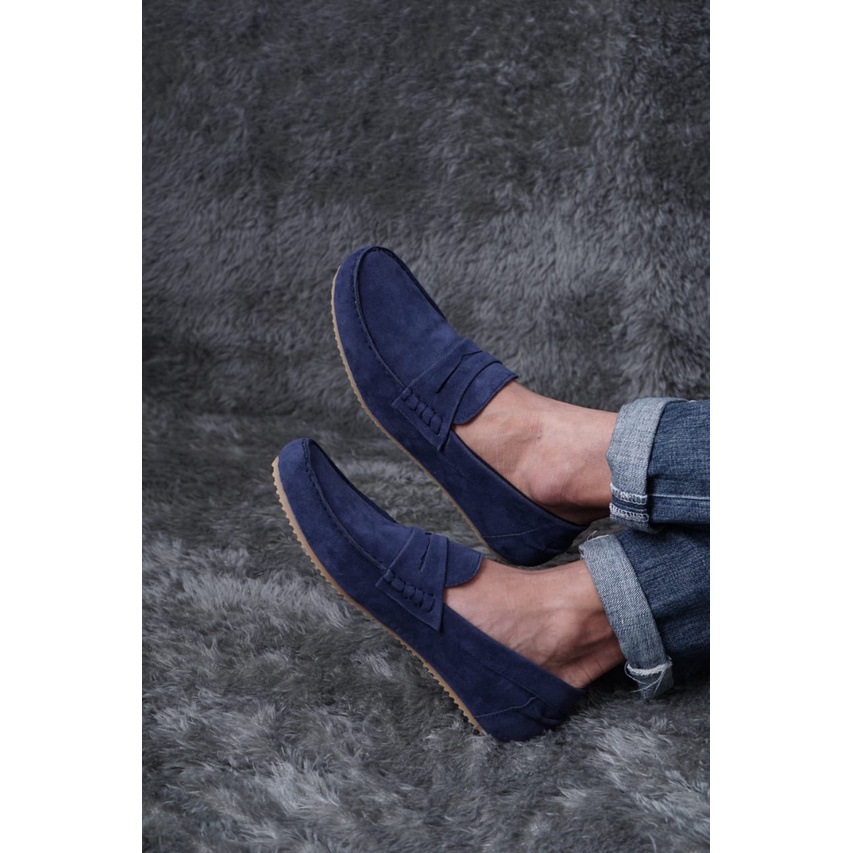ABRHM x HUNICI - Sepatu Slip On Pria Sepatu Casual Pria Sepatu Kulit Syntetic Pria Sepatu Original S