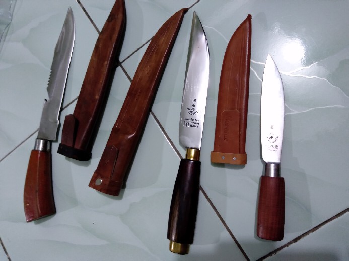 Pisau Garpu 5 Asli Made In Germany + Sarung / Pisau Dapur Herder