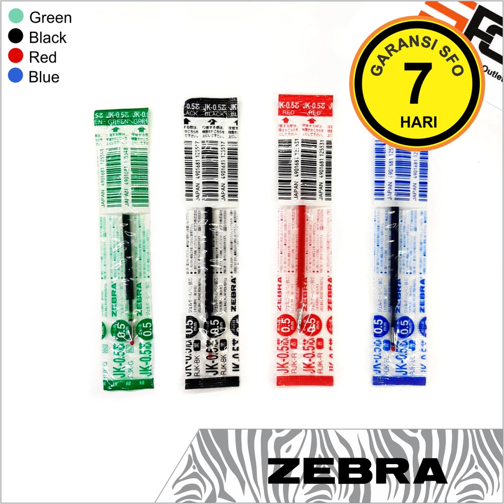 

Refill Pen Gel Zebra JK 0.5mm - Refill Sarasa 3+S - G-301