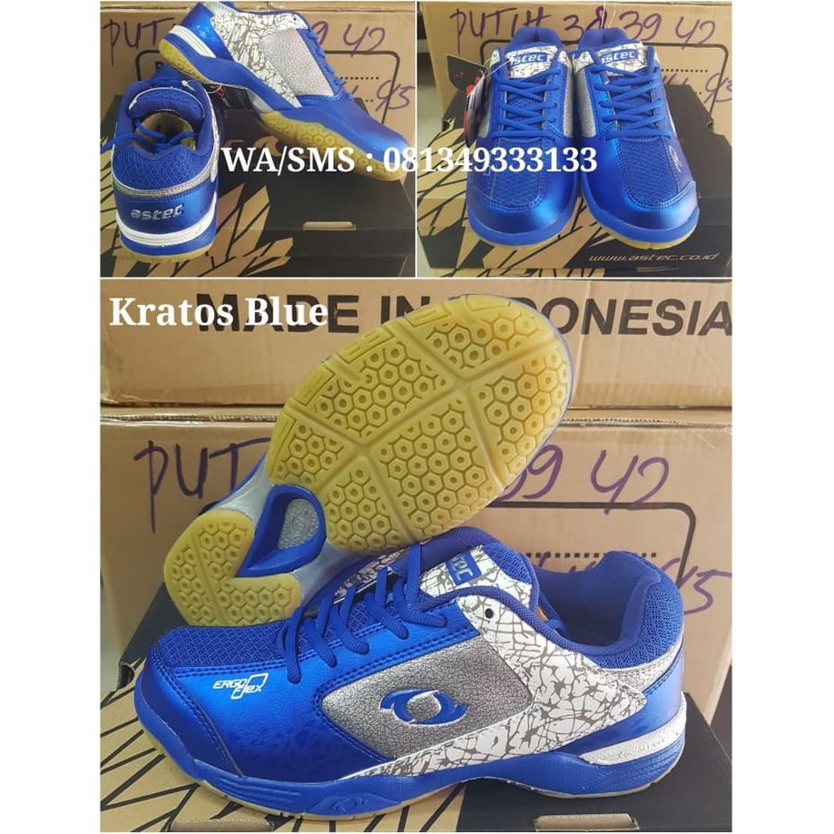 Sepatu Badminton Astec Kratos Blue