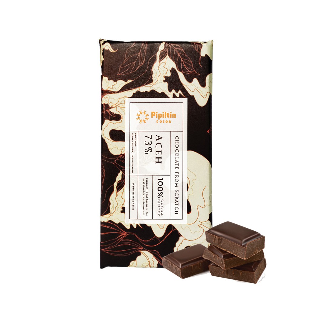 

Pipiltin Cocoa Cokelat Chocolate Bar Aceh 73% 80gr