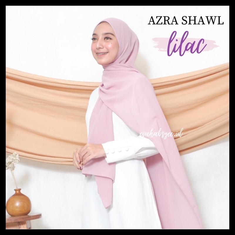 pashmina Lilac | pashmina ungu muda | Azra lilac | pashmina cantik | evahabsyee.id