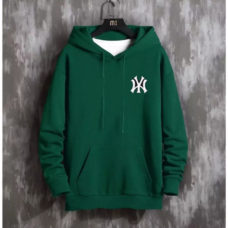 sweater hoodie logo WY pria wanita size M-L-XL-XXL BISA WANITA PRIA BIRU Navy