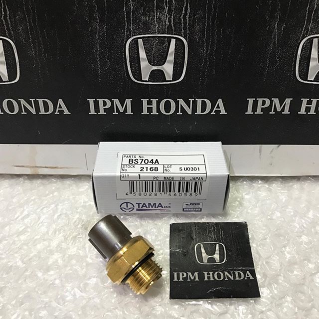 BS704 Tama Switch Swit Suit Thermo Kipas Fan Honda Civic Genio Ferio ES VTIS Century Stream CRV RD1 Gen 1 2000-2001 CRV RD4 RD5 GEN 2 2002-2006 City Z 1996-2002 City GD8 Jazz GD3 IDSI VTEC 2003-2008