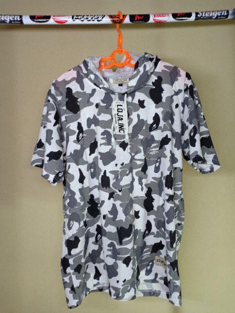 Bayar Di Tempat - Kaos Hoodie Pria Lengan Pendek Kaos Printing Kaos Motif Kaos Kupluk Kaos Surfing