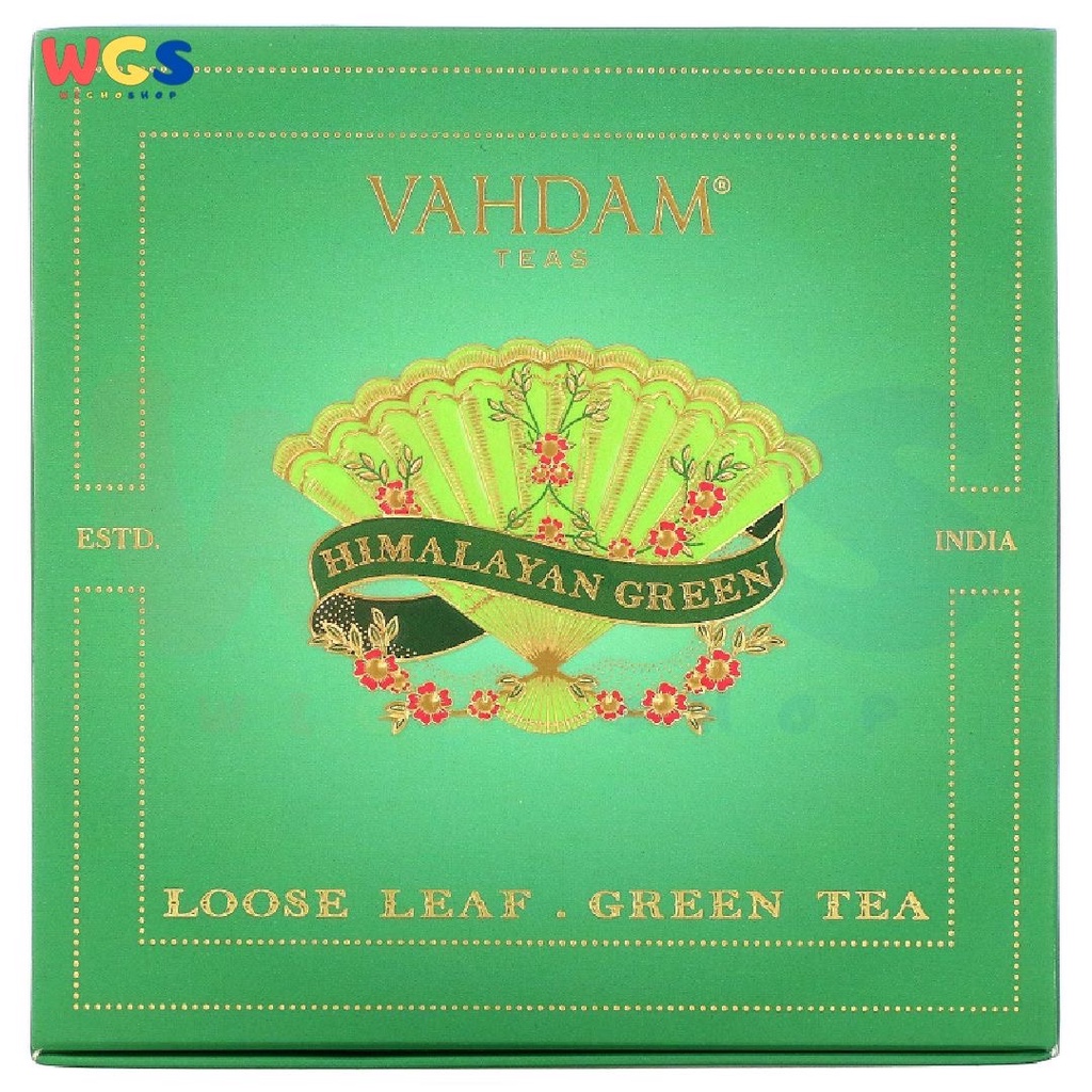 Vahdam Teas Himalayan Loose Leaf Green Tea Tin 50gr